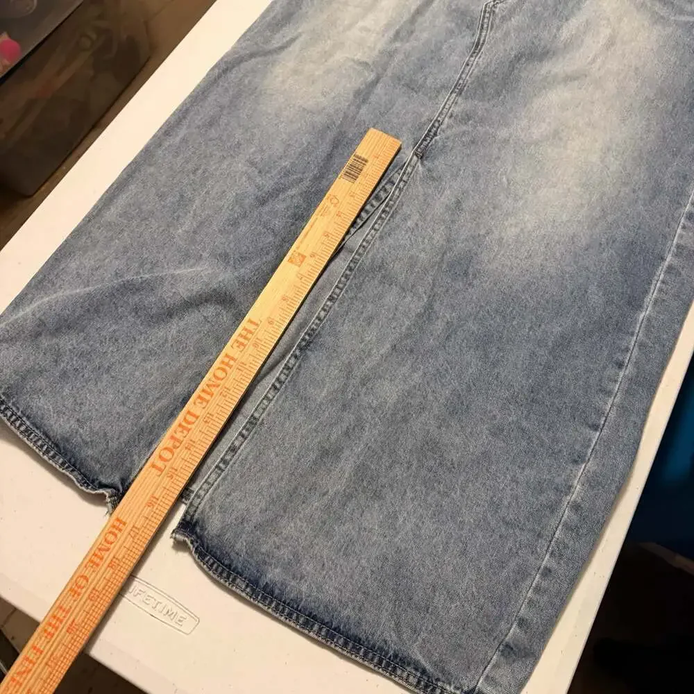 BlankNYC In My Mind Light Wash Denim High-Rise Maxi Skirt 30